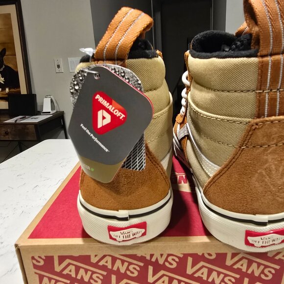 Vans Sk8-Hi MTE Glazed Ginger Marshmallow VN000CVTI6Y Men’s SZ 10 SKATE SNEAKER - Picture 5 of 12